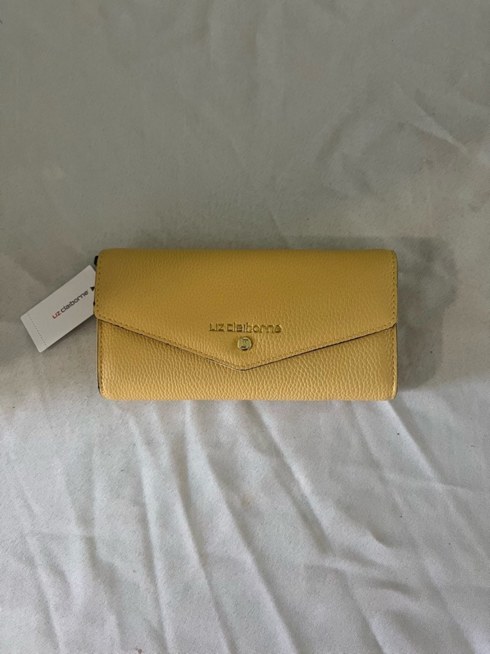 Liz Claiborne Sunny Yellow Envelope Wallet